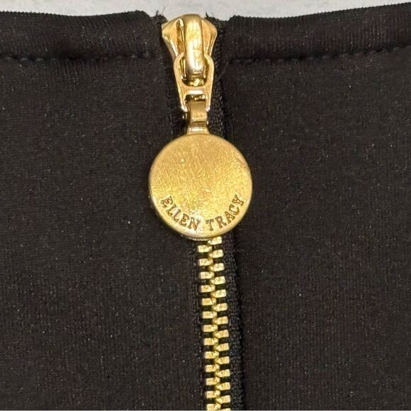 Ellen Tracy | Women’s Black Evening Cocktail Dress 12 - Picture 9 of 16